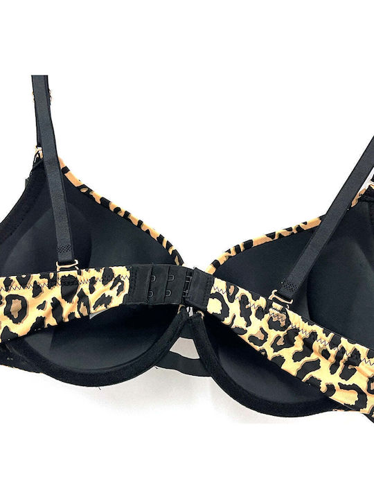 Leopard Σουτιέν mit leichter Polsterung mit Bügel