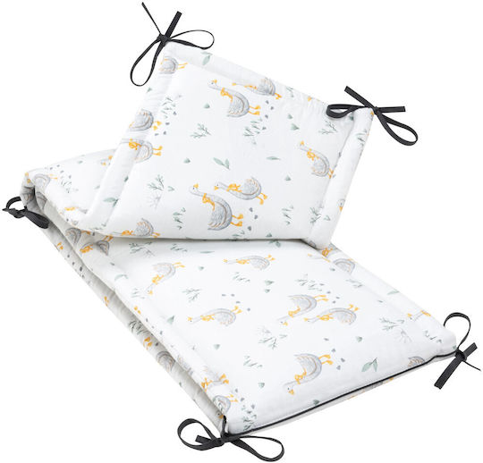 Jukki Crib Bumpers Classic Inside White 30x210cm