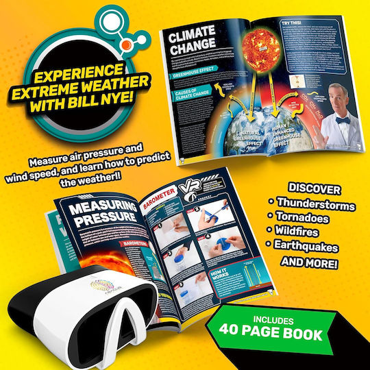 Bill Nye's Weather Kit Xtreme Weather Lab Vr STEM Εργαστήριο για 8-12 Ετών