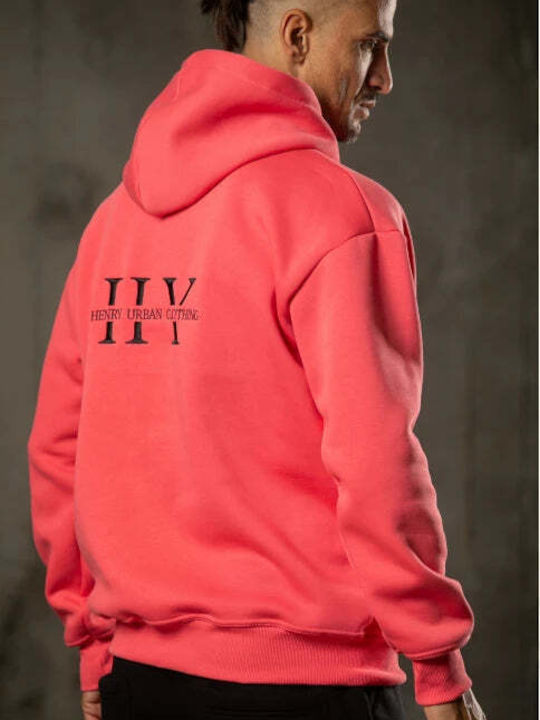 Sweatshirt with Hood coral