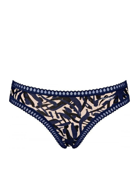 Βαμβακερά Women's Slip 3Pack Black-blue