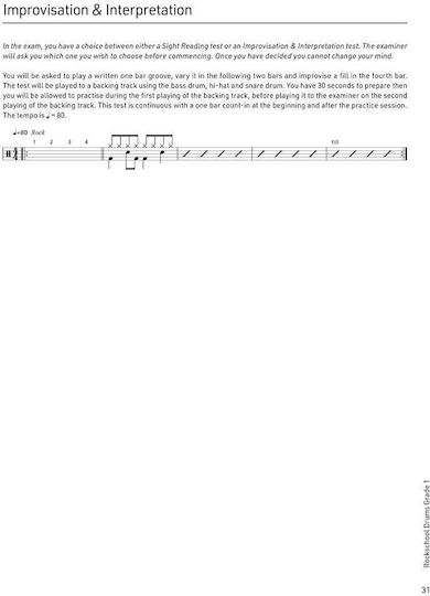 RSL Rockschool Drums, Book 1 & Online Audio (2024) Παρτιτούρα για Ντραμς