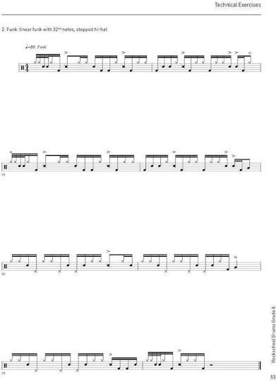 RSL Rockschool Drums, Book 8 & Online Audio (2024) Παρτιτούρα για Ντραμς