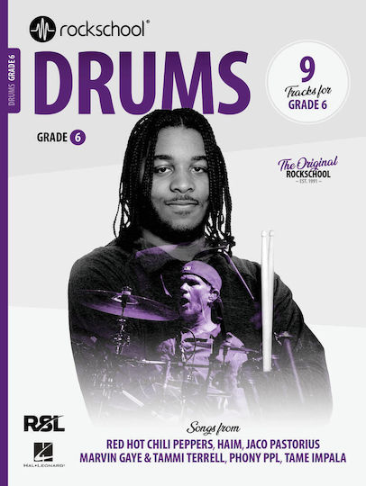 RSL Rockschool Drums, Book 6 & Online Audio (2024) Sheet Music for Drums