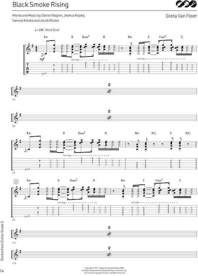 RSL The Rockschool Guitar, Grade 5 & Online Audio (2024) Παρτιτούρα για Κιθάρα