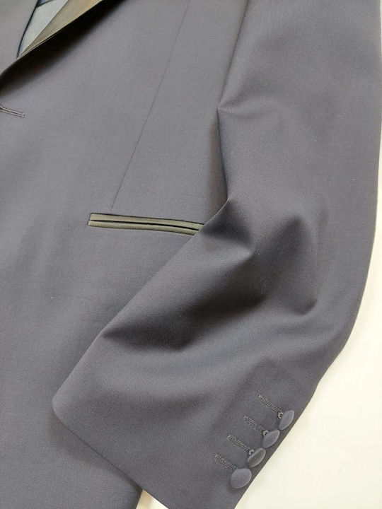 Costum Bărbați Cu vestă Blue