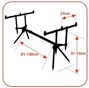 Baracuda Rp1 Rod Pod Fishing Rods 3 Positions