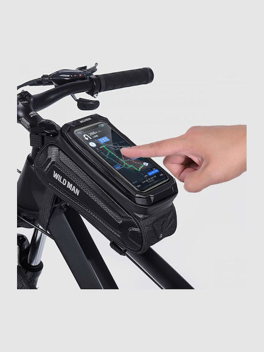 Wildman Gears X3 1L Τσαντάκι Τιμονιού Ποδηλάτου 1lt Αδιάβροχο Μαύρο POK048804