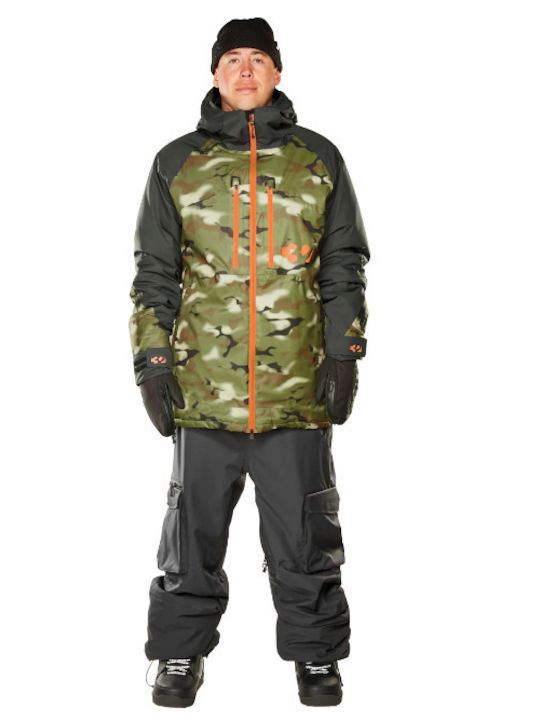 Thirty two I-004635 Ανδρικό Μπουφάν για Σκι & Snowboard Χακί