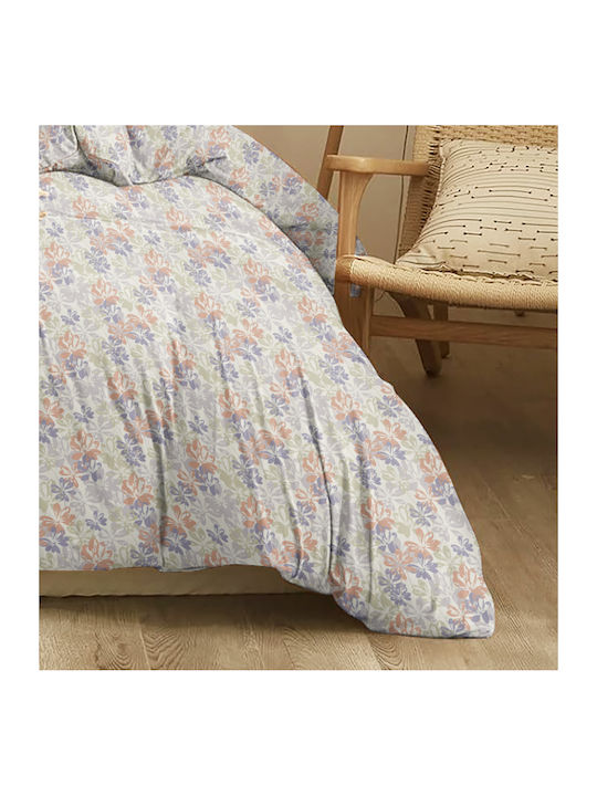 Cokitex Duvet Cover Queen 225x245 Marta Planta Blue