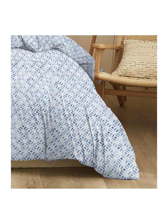 Cokitex Duvet Cover Queen 225x245 Marta Mosaic Blue