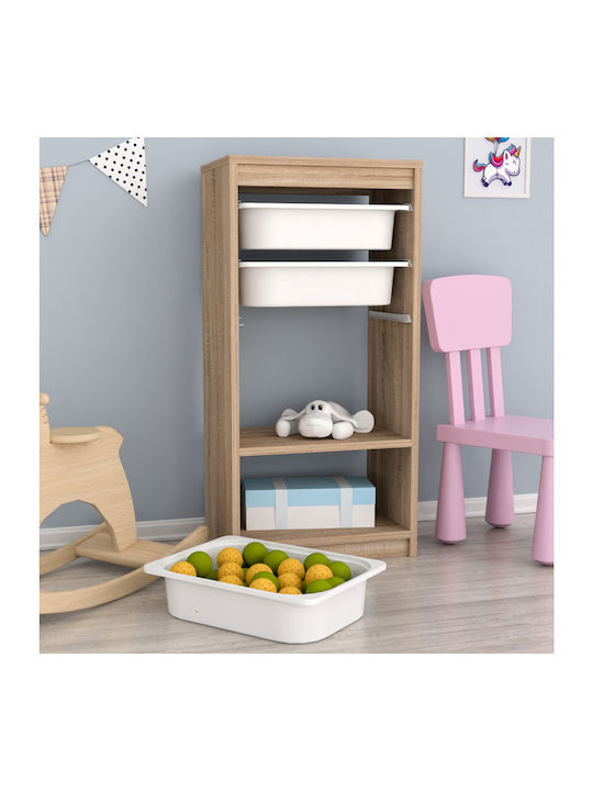 Kids Chest of Drawers with 3 Drawers 45.5x30x92cm