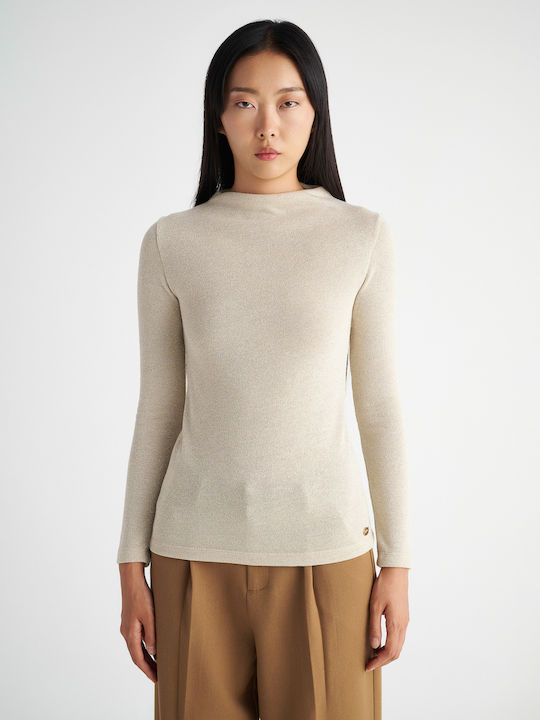 Crystal Women's Blouse Long Sleeve White