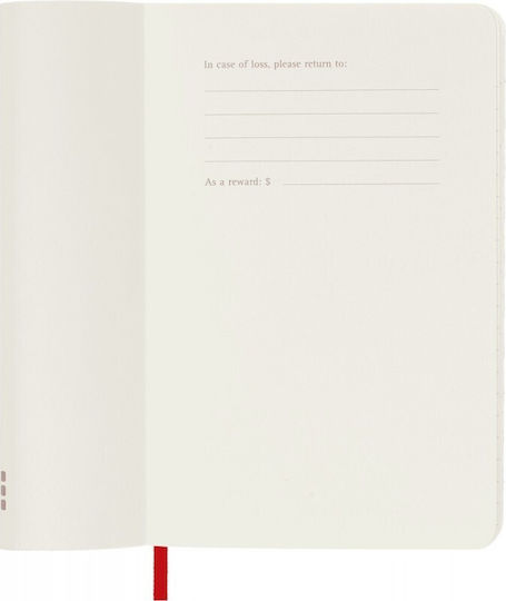 Moleskine Carnet Cu dungi Roșu Stacojiu
