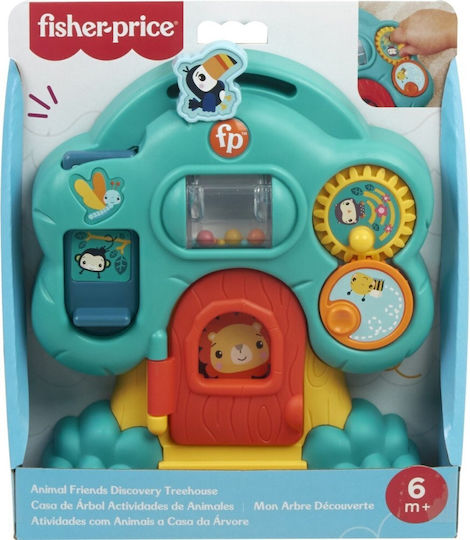 Fisher Price Fisher Price Baby Aktivitätsspielzeug Fahrzeug Animal Friends Discovery mit Sounds für 6+ Monate Auto / Baum (Verschiedene Designs) 1 Stk