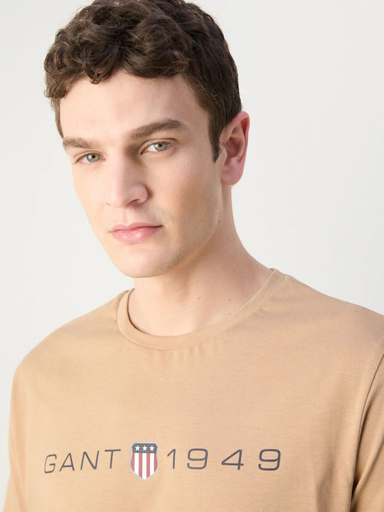 Gant T-shirt Brown