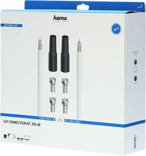 Hama 205042 Coaxial Cable Kit 20 Meters