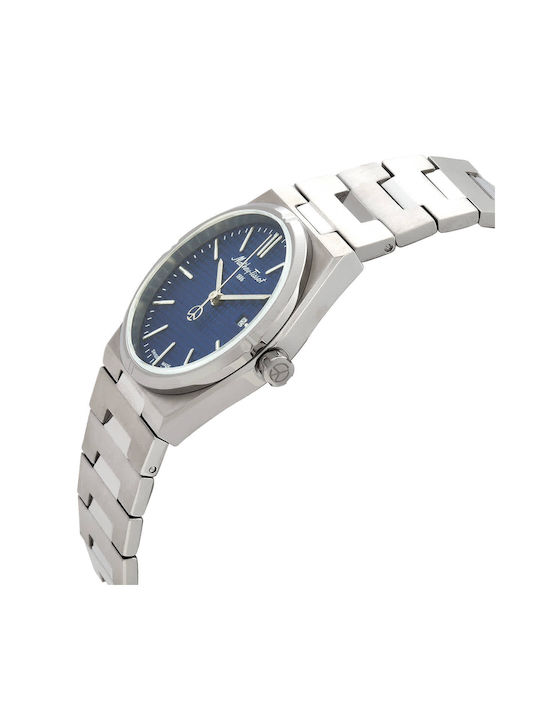 Mathey Tissot Dial Watch with Silver Metal Bracelet