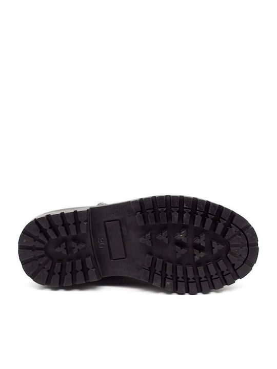 Kids Anatomic Patent Leather Ballerinas with Adjustable Metal Clasp Black
