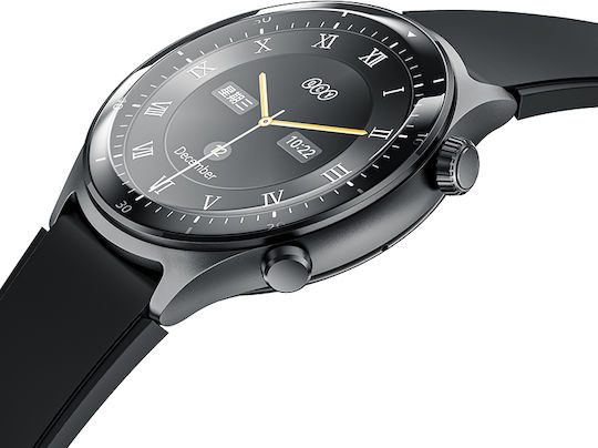 QCY Active GT S7 Stainless Steel Smartwatch with Heart Rate Monitor (Black)