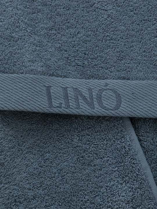 Lino Home Πετσέτα Σώματος Brandy 80x150εκ. Denim Βάρους 650gr/m²