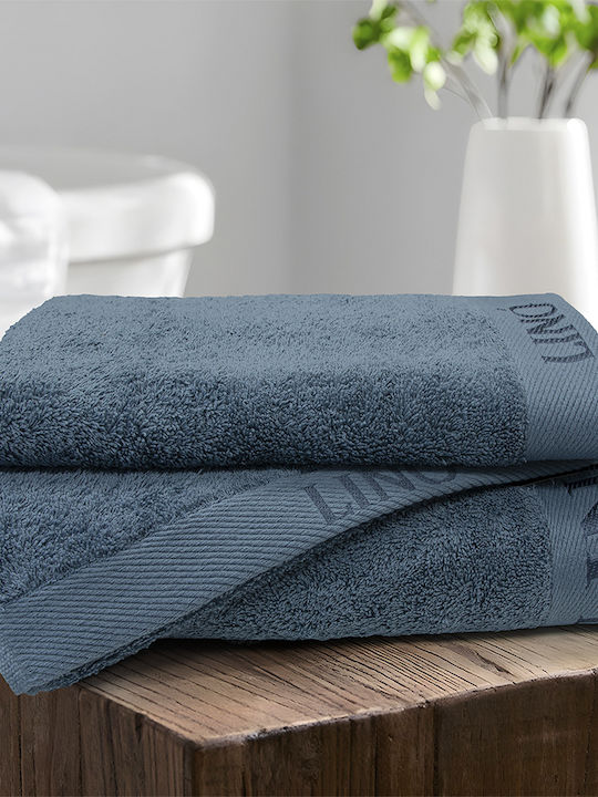 Lino Home Hand Towel Brandy 40x60cm Denim Weight 650gr/m²