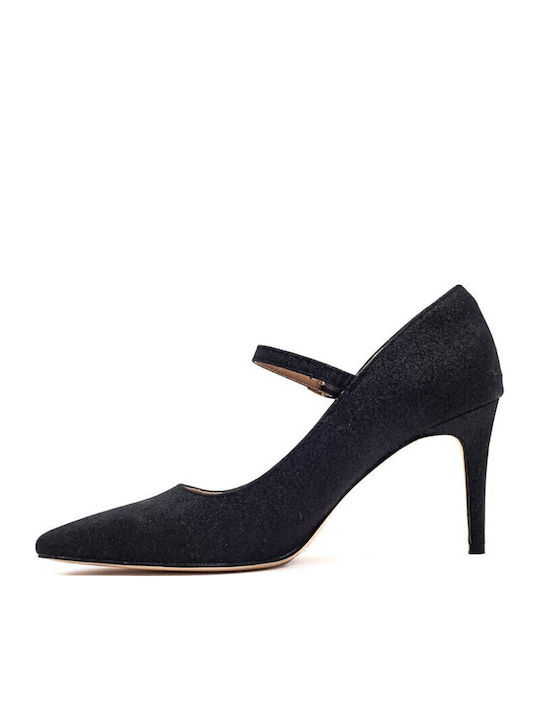Black Heels with Strap