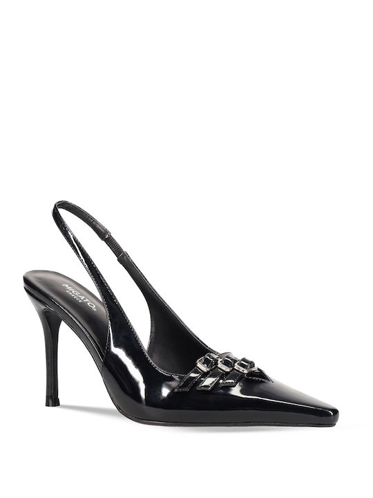 Migato Patent Leather Black Heels