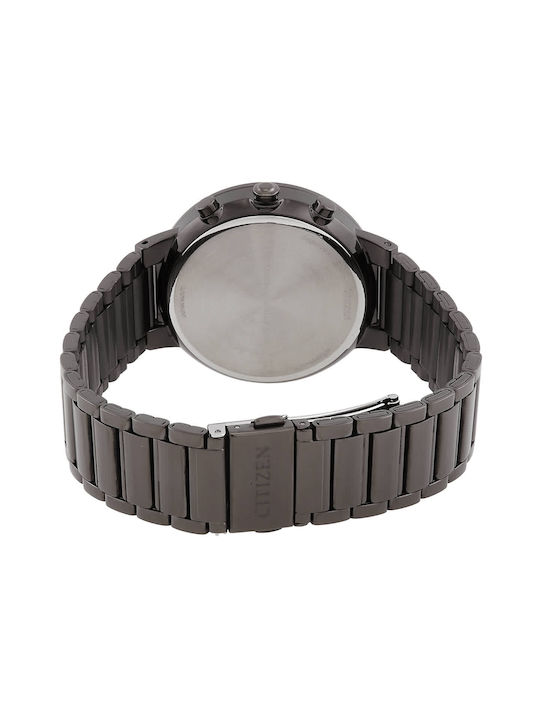 Citizen Ceas Barbati 42mm Cronograf Baterie Cu Brățară Metalică Neagră