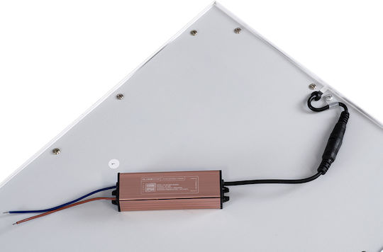 GloboStar Παραλληλόγραμμο Χωνευτό LED Panel 48W με Φυσικό Λευκό Φως 4500K 120x30εκ.
