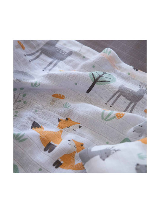 Kocoon Set Lenjerie De Patut Bebe Alb 120x170cm