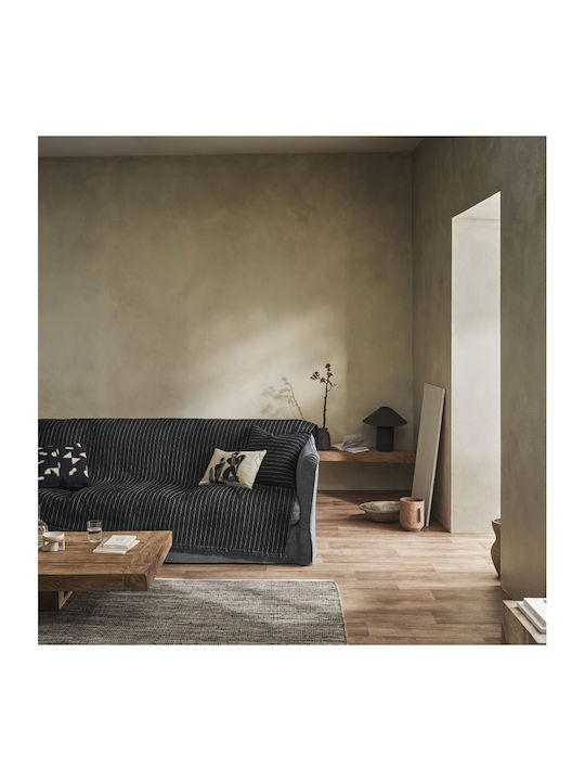 Gofis Home Thyra Ριχτάρι Πολυθρόνας Chenille 180x180εκ. Black Board 273/14