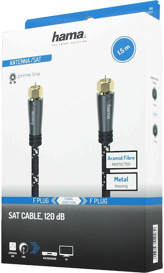 Hama 205077 Coaxial Cable 1.5 Meters Black