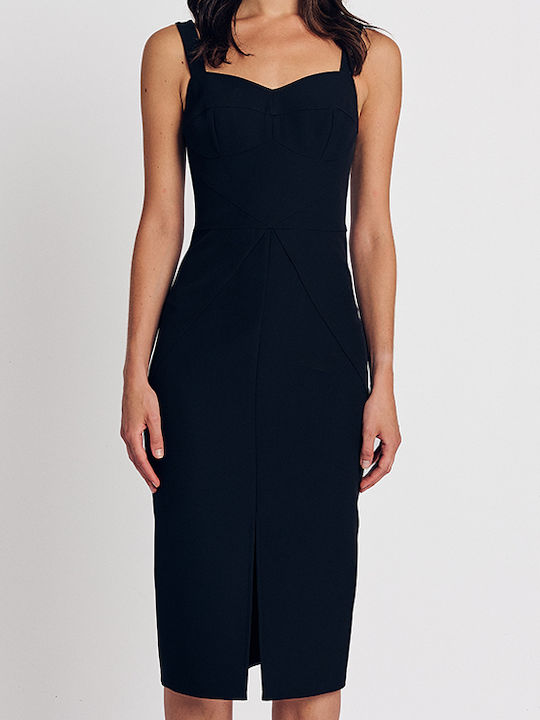 Midi Kleid für Hochzeit / Taufe Schwarz