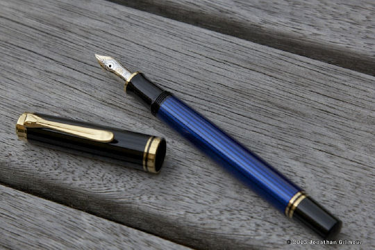 Pelikan Souveran M400 Πένα Γραφής Extra Fine Μπλε με Μπλε Μελάνι