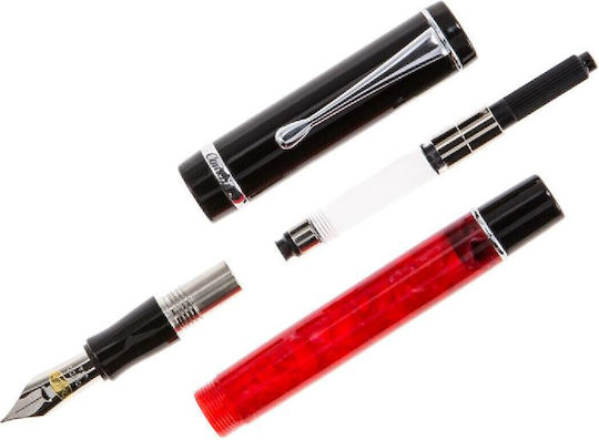 Conklin Πένα Γραφής Medium Κόκκινη με Μπλε Μελάνι