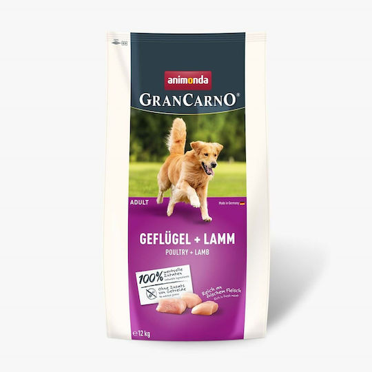 Animonda 12kg Dry Food Grain-Free & Gluten-Free for Adult Dogs with Poultry and Lamb