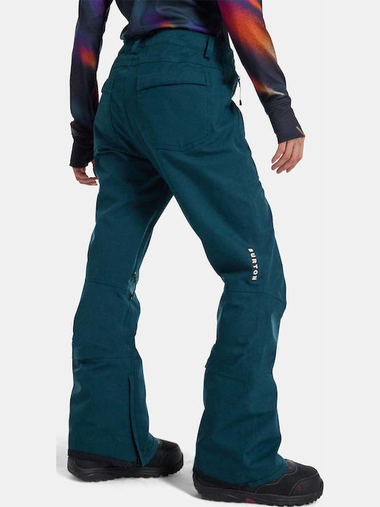 Burton Vida 2l Stretch 15006109306 Women's Trousers for Ski & Snowboard Green