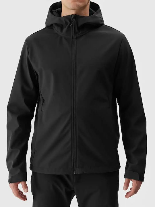 Softshell Winter Jacke Softshell Wasserdicht und Winddicht Schwarz