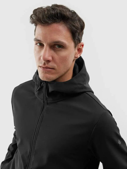 Softshell Winter Jacke Softshell Wasserdicht und Winddicht Schwarz