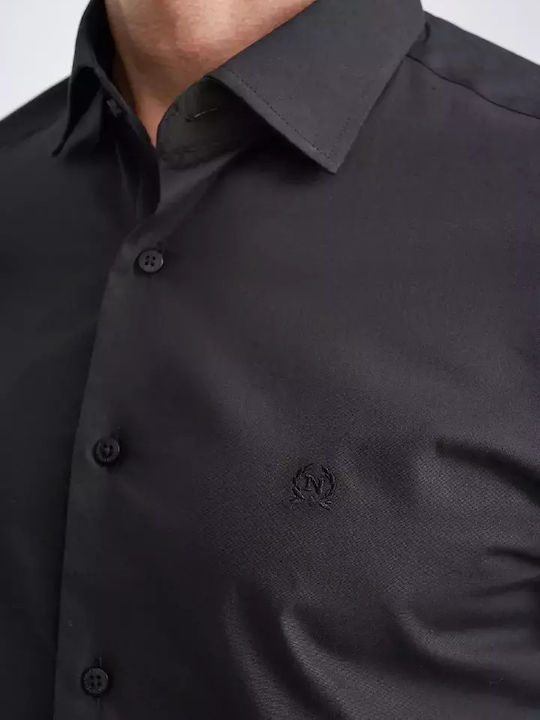 Monte Napoleone 30 2675 Cotton Shirt Black