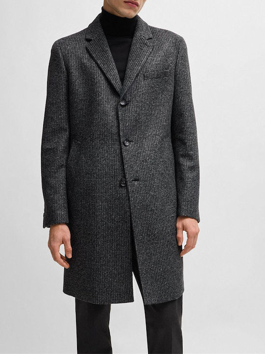 Hugo Boss Men's Coat Dark Slate Grey