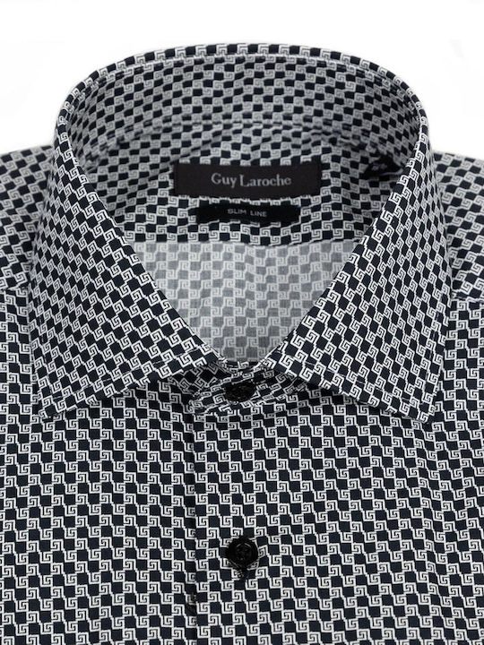 Long-sleeved Cotton Shirt Black