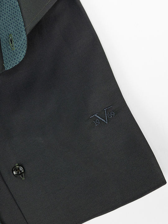 Long-sleeved Cotton Shirt Gray