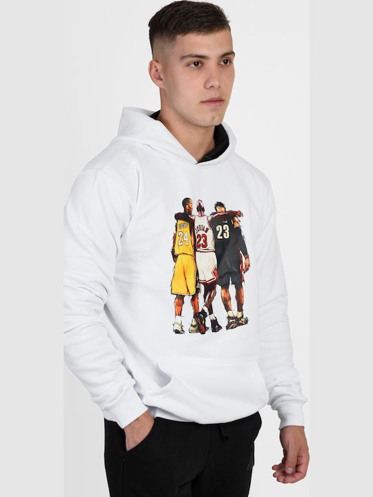 Sweatshirt mit Kapuze Weiß