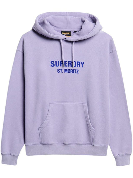 W D1 Sdcd Sport Luxe Long Women's Sweatshirt Hooded Nbc Purple