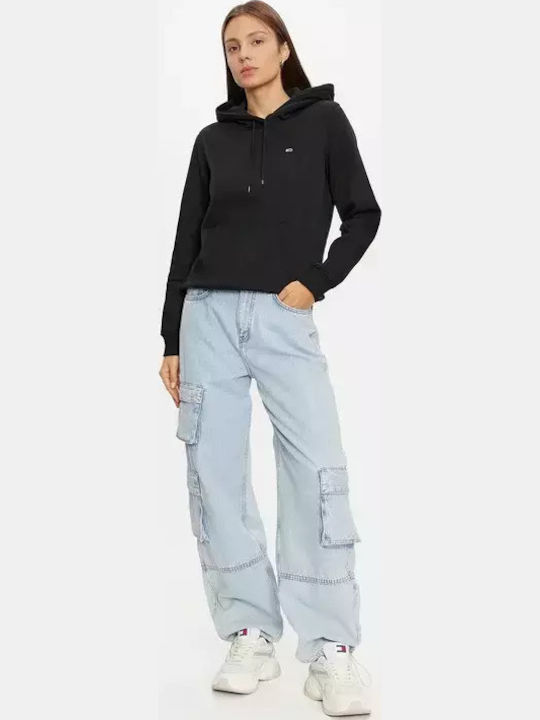 Tommy Hilfiger Суитшърт Black с качулка