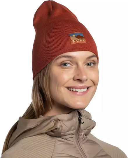 Lilon Beanie Unisex Σκούφος Πλεκτός σε Κόκκινο χρώμα