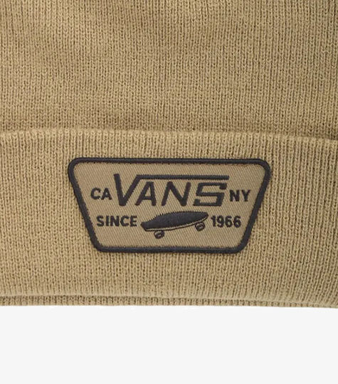 Milford Beanie Unisex Beanie Knitted in Khaki color
