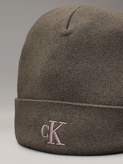 Beanie Unisex Beanie Gestrickt in Beige Farbe